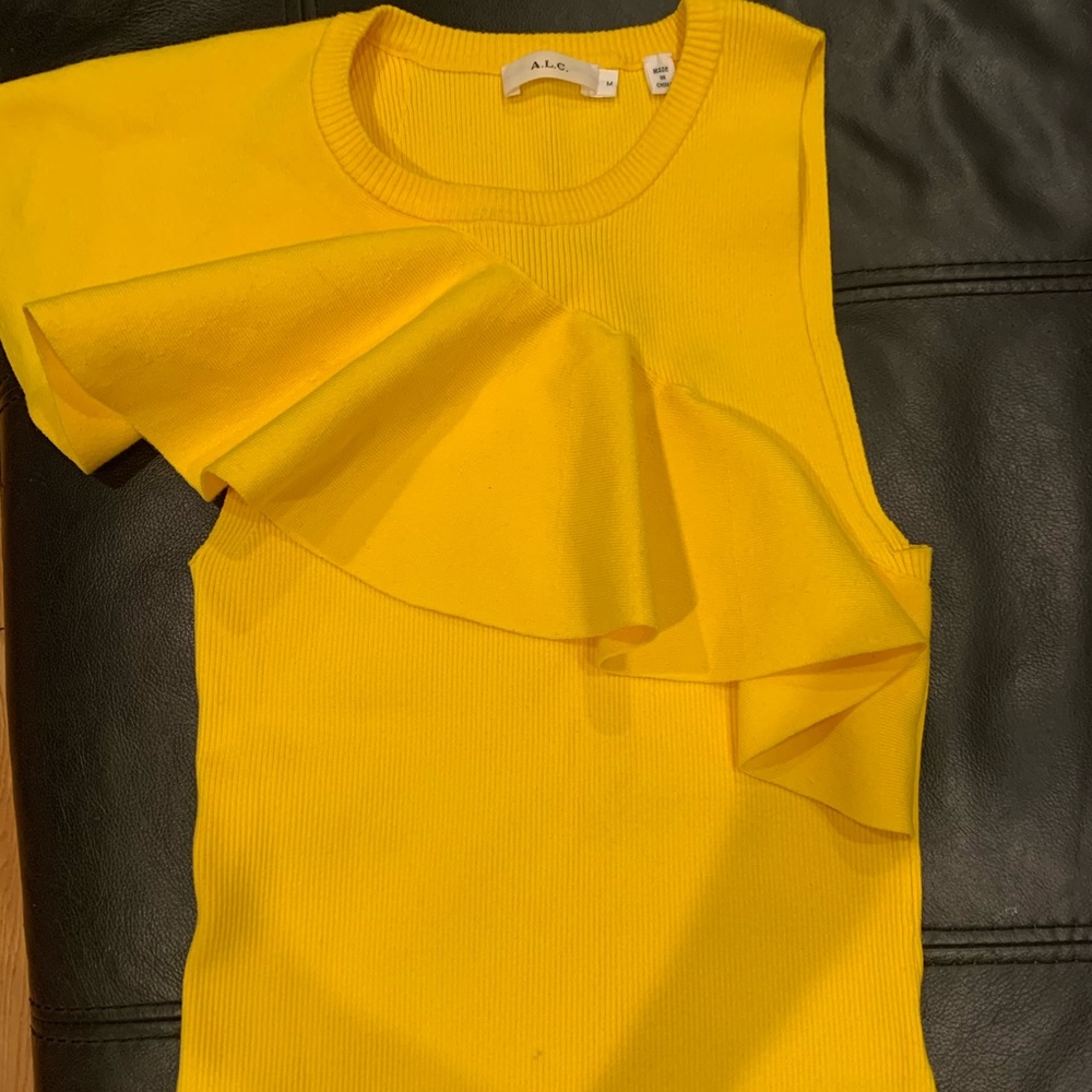 A.L.C knit top with shoulder detail